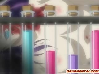 Japońskie hentai młody kobieta picie sperma