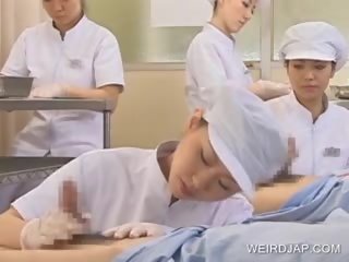 Japoneze infermiere slurping spermë jashtë i epshor kar