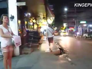 Russisch streetwalker in bangkok rood licht wijk [hidden camera]