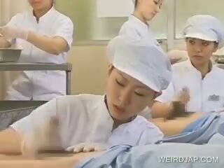 Japansk sykepleier arbeider hårete penis, gratis porno b9